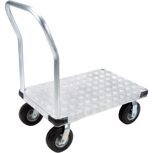 Aluminum Platform Truck, 24" W x 36" L, 1100 lbs. Cap., Flat Free Wheels Air Extreme Inc.
