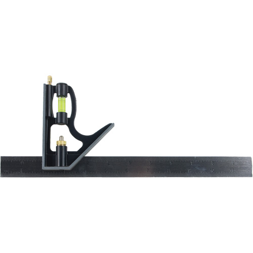 Combination Square, 12" L, Stainless Steel, Plain Air Extreme Inc.