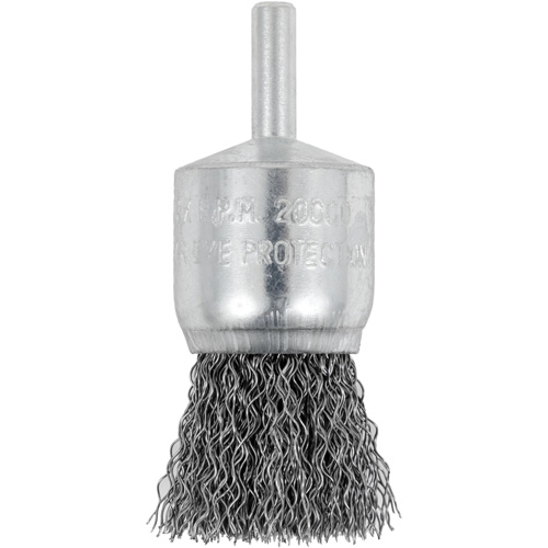 Brosse coupelle sertie mont&eacute;e sur tige, 1", Fils 0,012", Tige 1/4" Air Extreme Inc.