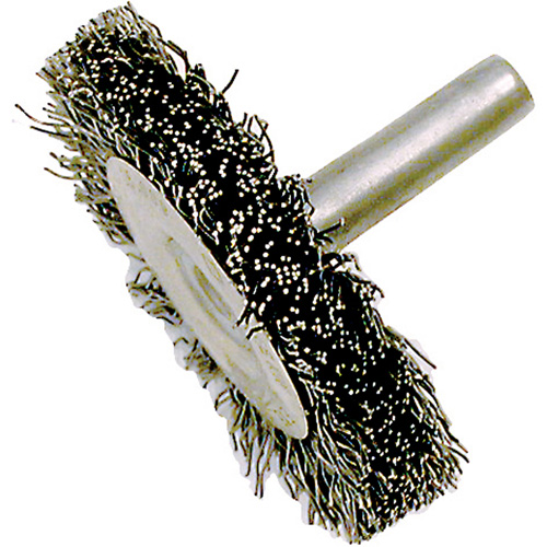 Brosse radiale &agrave; fils cr&ecirc;p&eacute;s mont&eacute; sur mandrin ER200-12, 2", Fils ,012" Air Extreme Inc.