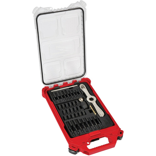 Jeu de tarauds & fili&egrave;res m&eacute;triques PackOut avec poign&eacute;e 2-en-1 Hex-Lok, 38 Morcea Air Extreme Inc.