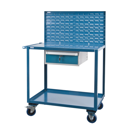Chariots de service mobiles, 2 Tiers, 24" la x 57" h x 40" p, Capacit&eacute; 1200 lb Air Extreme Inc.