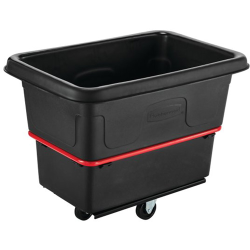 Chariot utilitaire &agrave; usage intensif, Plastique recycl&eacute; noir, 26"/38-3/8" lo x 26"/38-2/5" la x 28-1/4"/28-3-10" h, Volume 8 pi³, Capacit&eacute; 700 lb Air Extreme Inc.
