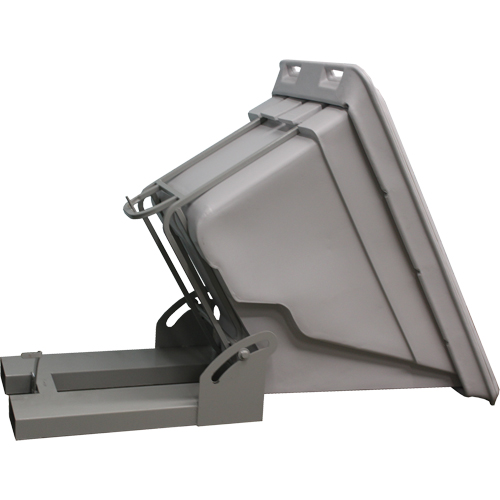 Self Dumping Hopper, Polyethylene, 1 cu.yd., Grey Air Extreme Inc.