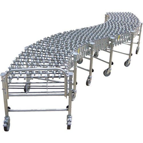 Expandable/Flexible Conveyors, 18" W x 12' 10" L, 226 lbs. per lin. ft. Capacity Air Extreme Inc.