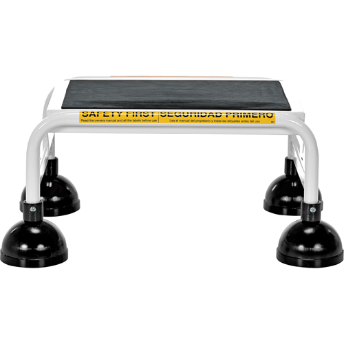 Stop-Step Ladders, 1 Steps, 16" Step Width, 9-9/16" Platform Height, Steel Air Extreme Inc.