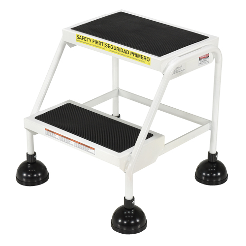 Stop-Step Ladders, 2 Steps, 16" Step Width, 18-9/16" Platform Height, Steel Air Extreme Inc.