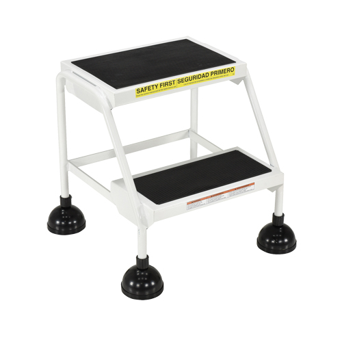 Stop-Step Ladders, 2 Steps, 16" Step Width, 18-9/16" Platform Height, Steel Air Extreme Inc.