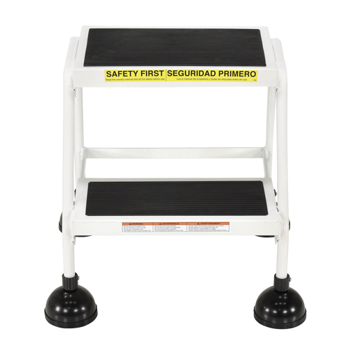 Stop-Step Ladders, 2 Steps, 16" Step Width, 18-9/16" Platform Height, Steel Air Extreme Inc.
