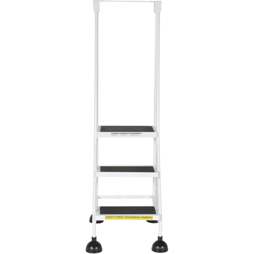 Stop-Step Ladders, 3 Steps, 16" Step Width, 28-11/16" Platform Height, Steel Air Extreme Inc.