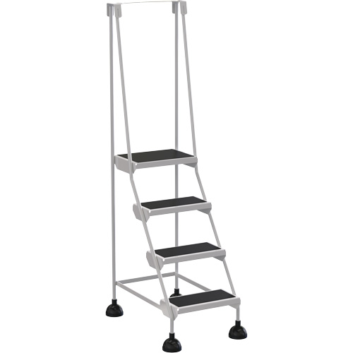 Stop-Step Ladders, 4 Steps, 16" Step Width, 38-3/16" Platform Height, Steel Air Extreme Inc.