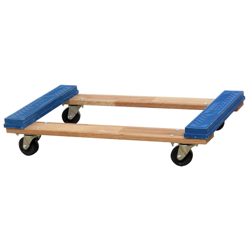 Socle roulant &agrave; plateforme ouverte avec embouts en caoutchouc, Cadre en Bois, 18" la x 30" p x 6" h, Capacit&eacute; de 900 lb Air Extreme Inc.