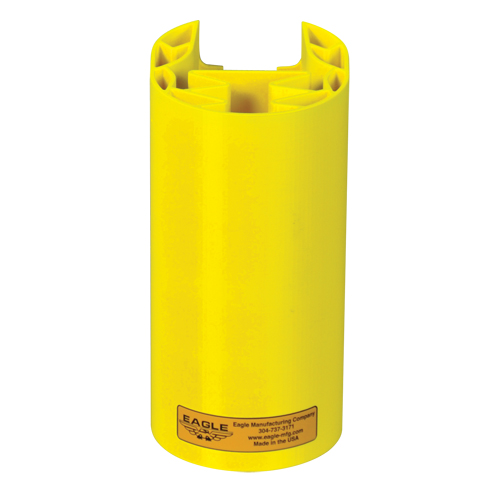 Butoir en poly pour rayonnage, 5" la x 6" lo x 8" h, Jaune Air Extreme Inc.