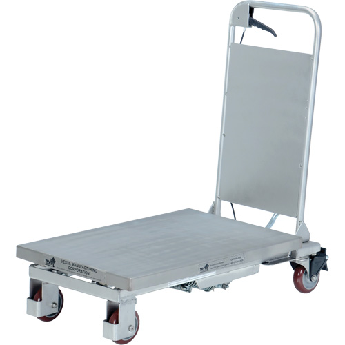Table &eacute;l&eacute;vatrice hydraulique manuelle &agrave; ciseaux, 27-1/2" lo x 17-5/8" la, Partiellement en acier inoxydable, Capacit&eacute; 400 lb Air Extreme Inc.