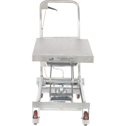 Table &eacute;l&eacute;vatrice hydraulique manuelle &agrave; ciseaux, 35-1/2" lo x 20" la, Partiellement en acier inoxydable, Capacit&eacute; 800 lb Air Extreme Inc.