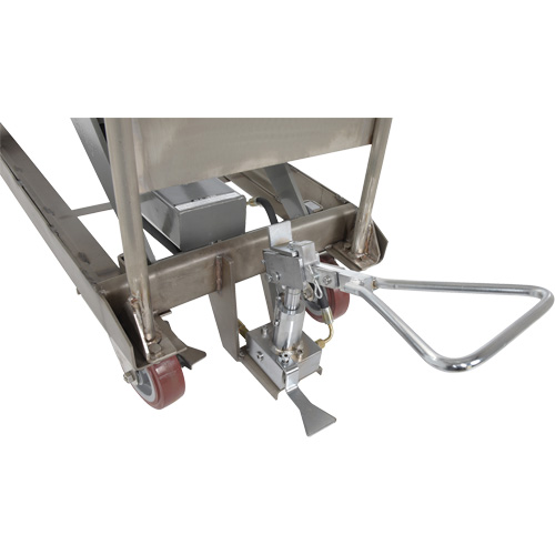 Manual Hydraulic Scissor Lift Table, 47" L x 24" W, Partial Stainless Steel, 2000 lbs. Capacity Air Extreme Inc.