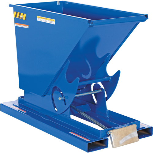 Conteneur autobasculeur, Acier, 1/3 vg³, Bleu Air Extreme Inc.