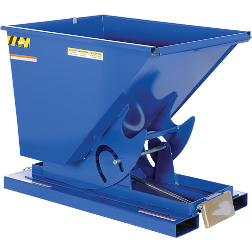 Self-Dumping Hopper, Steel, 1/2 cu.yd., Blue Air Extreme Inc.