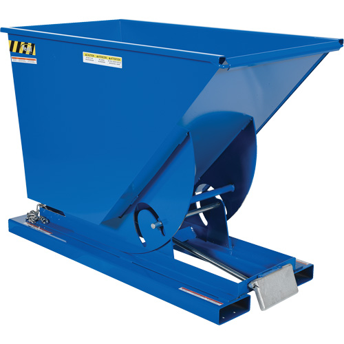 Self-Dumping Hopper, Steel, 3/4 cu.yd., Blue Air Extreme Inc.