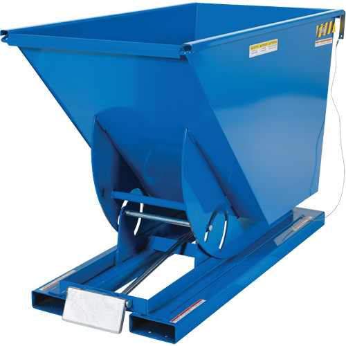 Self-Dumping Hopper, Steel, 3/4 cu.yd., Blue Air Extreme Inc.