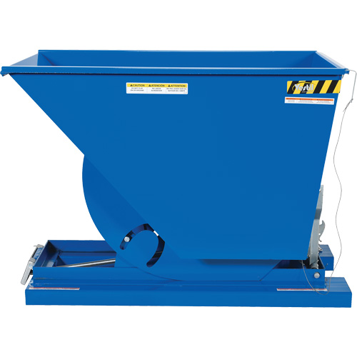 Self-Dumping Hopper, Steel, 3/4 cu.yd., Blue Air Extreme Inc.