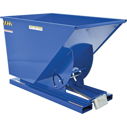 Self-Dumping Hopper, Steel, 1 cu.yd., Blue Air Extreme Inc.