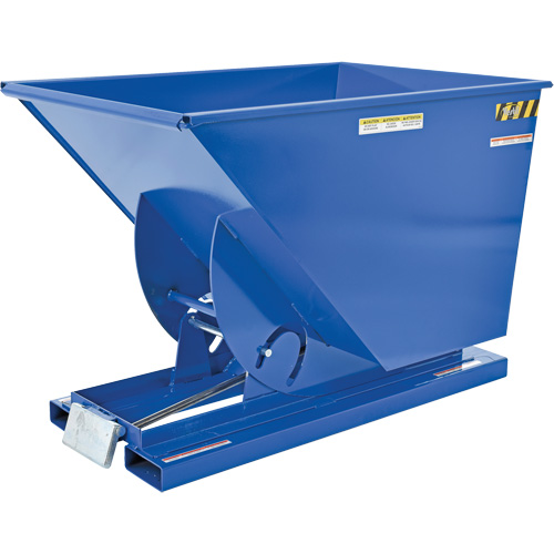Self-Dumping Hopper, Steel, 1 cu.yd., Blue Air Extreme Inc.