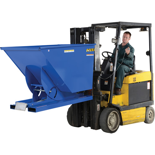 Self-Dumping Hopper, Steel, 1-1/2 cu.yd., Blue Air Extreme Inc.
