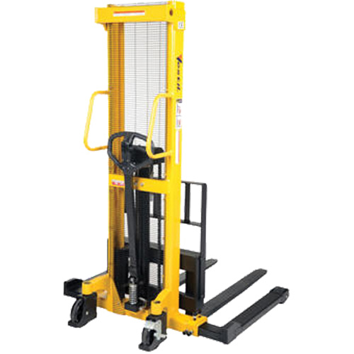 Manual Hydraulic Stacker, Hand Pump Operated, 2000 lbs. Capacity, 35" Max Lift Air Extreme Inc.