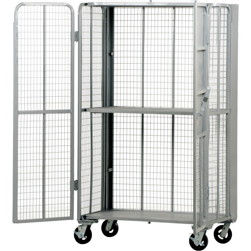 Chariot de s&eacute;curit&eacute; escamotable de s&eacute;rie FST, 1 niveaux, 27" lo x 45" la x 77" h, Cap. 2000 lb Air Extreme Inc.
