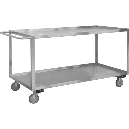 Chariot avec tablettes de calibre industriel, 2 Tiers, 18-1/8" la x 42" h x 35" p, Capacit&eacute; 1200 lb Air Extreme Inc.