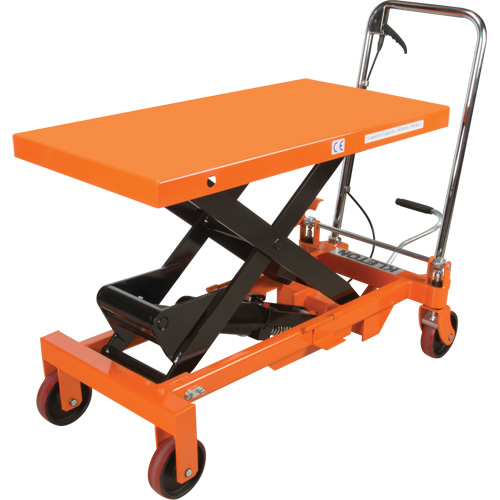 Hydraulic Scissor Lift Table, 39-1/2" L x 20" W, Steel, 1650 lbs. Capacity Air Extreme Inc.