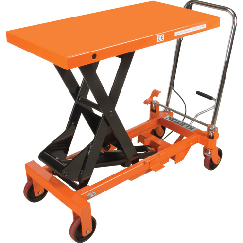 Hydraulic Scissor Lift Table, 39-1/2" L x 20" W, Steel, 1650 lbs. Capacity Air Extreme Inc.