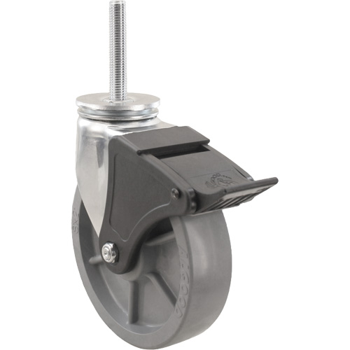 Emaxx Envirothane Caster, Swivel with Brake, 5" (127 mm) Dia., 1000 lbs. (453.6 kg.) Capacity Air Extreme Inc.