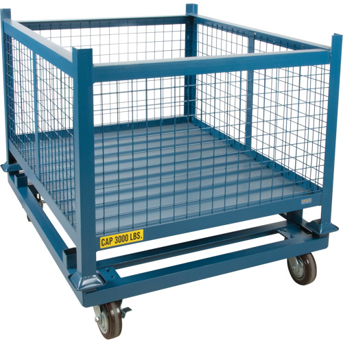 Socle roulant pour contenant empilables, 48,5" la x 40-1/2" p x 10" h, Capacit&eacute; de 3000 lb Air Extreme Inc.