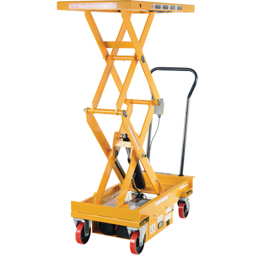 DC Powered Hydraulic Scissor Lift Elevating Cart, Steel, 39-3/4" L x 20-1/2" W, 1000 lbs. Capacity Air Extreme Inc.