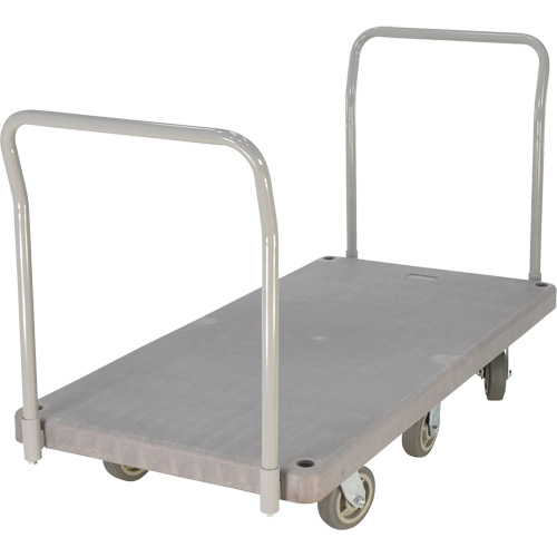 Heavy Duty Plastic Platform Truck, 60" L x 30" W, 3000 lbs. Cap., Polyurethane Wheels Air Extreme Inc.