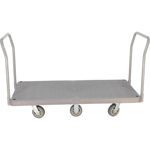Heavy Duty Plastic Platform Truck, 60" L x 30" W, 3000 lbs. Cap., Polyurethane Wheels Air Extreme Inc.