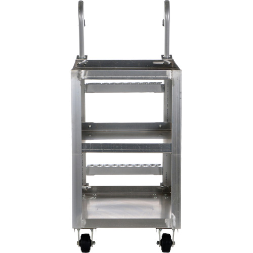 Stockpicker Truck, Aluminum, 21-7/8" W x 40" D, 3 Shelves, 660 lbs. Capacity Air Extreme Inc.