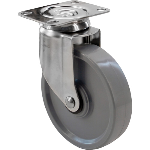 2309 Caster, Swivel, 5" (127 mm), Envirothane Grey, 350 lbs. (158.8 kg.) Air Extreme Inc.