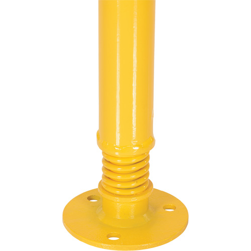 Spring Loaded Bollard, Steel, 42" H x 2-1/8" W, Yellow Air Extreme Inc.