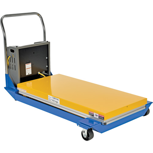 DC Powered & Manual Scissor Lift Table, Steel, 48" L x 24" W, 1000 lbs. Capacity Air Extreme Inc.