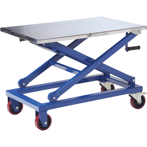 Table &eacute;l&eacute;vatrice manuelle &agrave; ciseaux, 37" lo x 23-1/2" la, Acier, Capacit&eacute; 660 lb Air Extreme Inc.