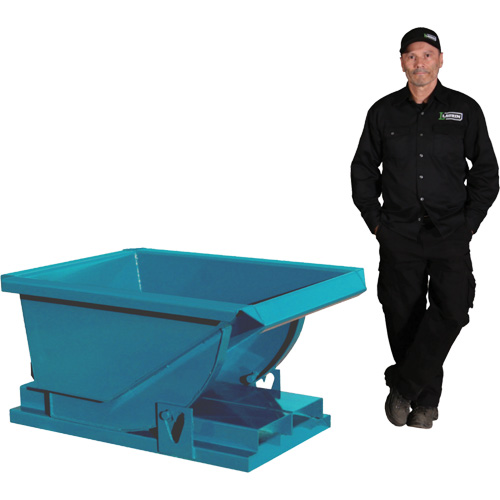 Extra Heavy-Duty Self-Dumping Hopper, Steel, 1/3 cu.yd., Blue Air Extreme Inc.