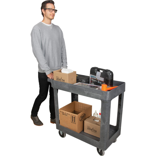 Chariot utilitaire pour l'entretien, 2 tiers, 16-1/2" x 32-1/2" x 34-1/2", Capacit&eacute; 550 lb Air Extreme Inc.