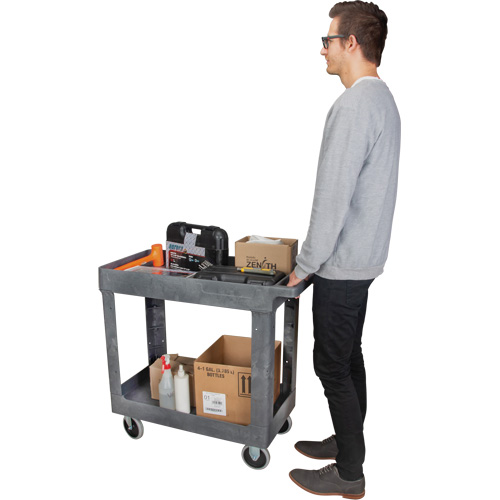 Chariot utilitaire pour l'entretien, 2 tiers, 16-1/2" x 32-1/2" x 34-1/2", Capacit&eacute; 550 lb Air Extreme Inc.