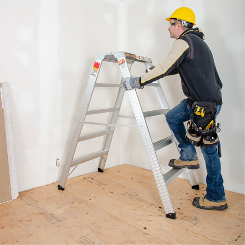 Portable Work-Stand Saw Horse, Aluminum Frame, 12-1/4" D x 56" H Air Extreme Inc.
