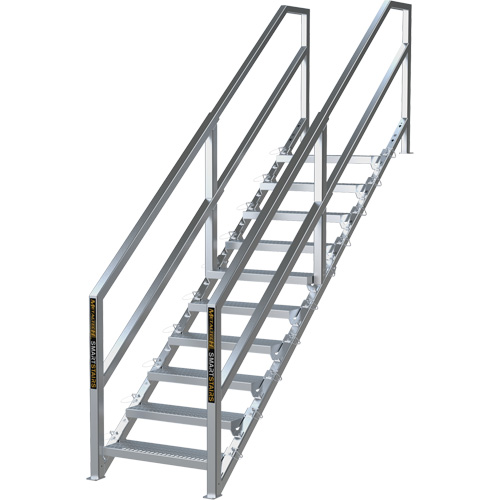 Syst&egrave;me d'escalier modulaire pour la construction de 6-10 marches SmartStairs, 75" ha Air Extreme Inc.