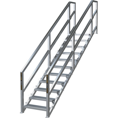 SmartStairs 11-16 Steps Modular Construction Stair System, 120" H Air Extreme Inc.