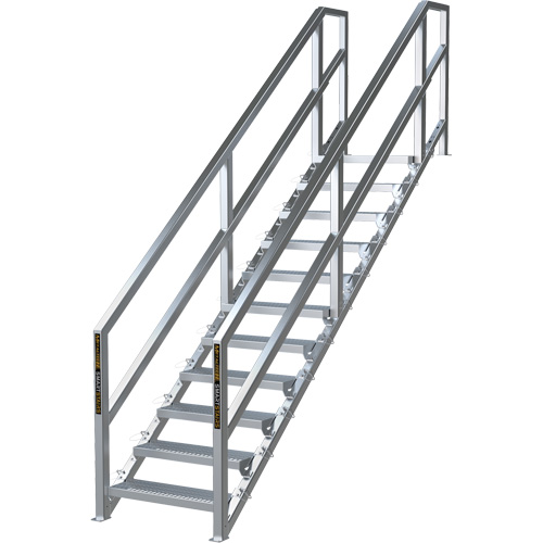 SmartStairs 11-16 Steps Modular Construction Stair System, 120" H Air Extreme Inc.